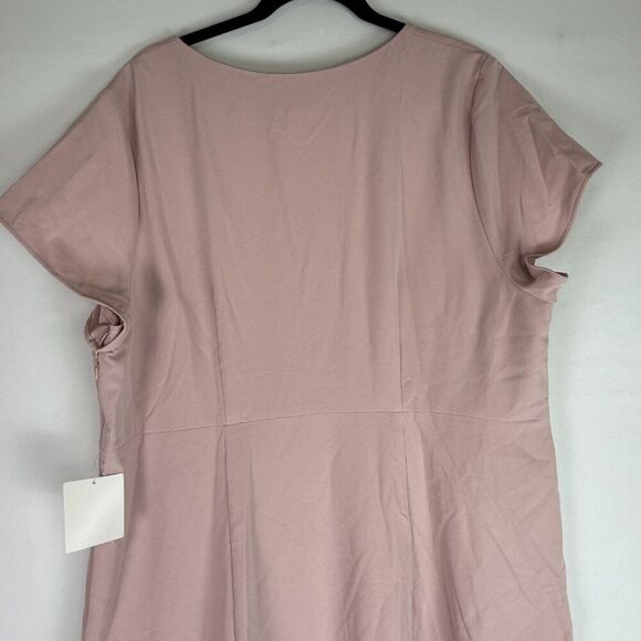 Show Me Your Mumu Geneva Short Sleeve V Neck Stretch Gown Vintage Rose 3X - Picture 5 of 8